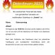 Osterfeuer in Thüle