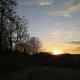 Wanderung in den Sonnenuntergang