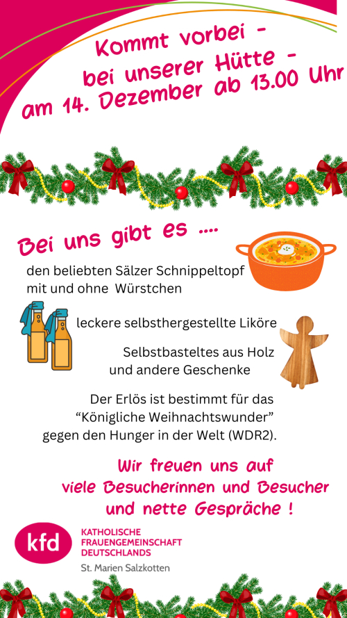 kfd St. Marien aktiv beim Luciafest 2025