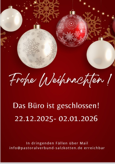 Gemeinsames Büro geschlossen!