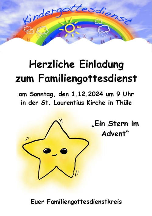 Familiengottesdienst am 1. Advent