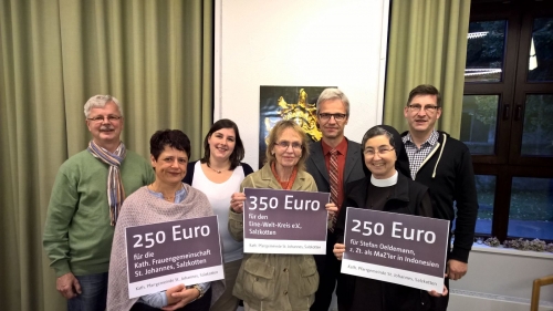 Erlös vom Pfarrfest gespendet