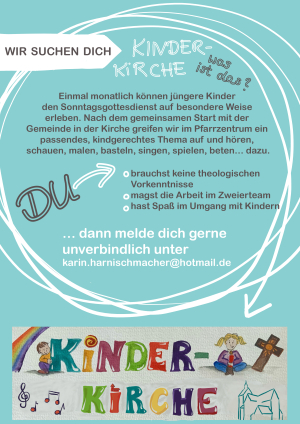 Kinderkirche - wir suchen Dich!